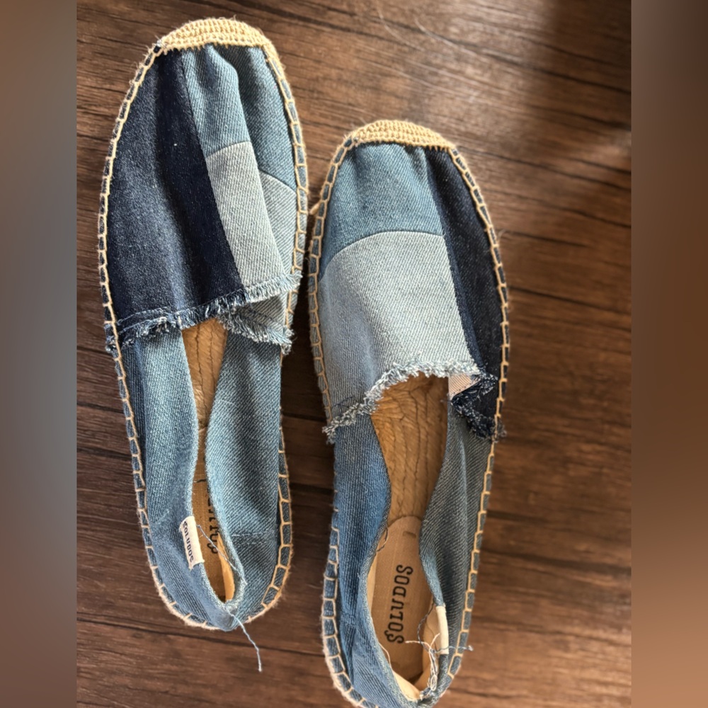 Soludos Patchwork Denim Espadrilles